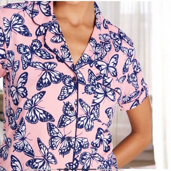 NWT - KATE SPADE - Butterflies Print Shorts Pajama Set- Sz M